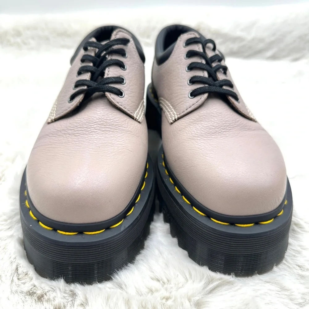Dr Martens‎ 8053 Quad PISA Leather Platform Casual Shoes Peach Beige US 9 NWOT
